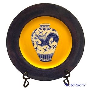 Asian Style Hand Painted Plate